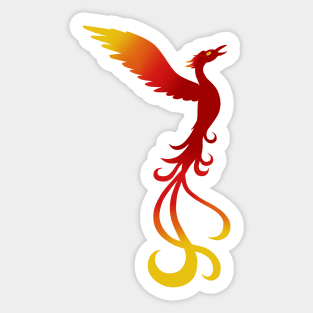 Fiery Phoenix Sticker